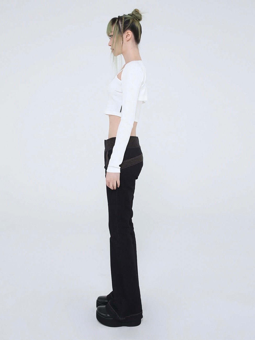 【Ugly shadow】DAILY CROP CARDIGAN