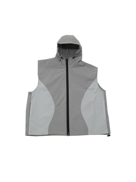 受注制【Never mind the XU】sleeveless zip up hoodie (3color)