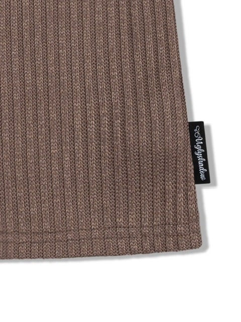 【Uglyshadow】BEAD KNIT OFF-SHOULDER / 【アグリーシャドウ】ビーズロングオフショルダー長袖カーディガン