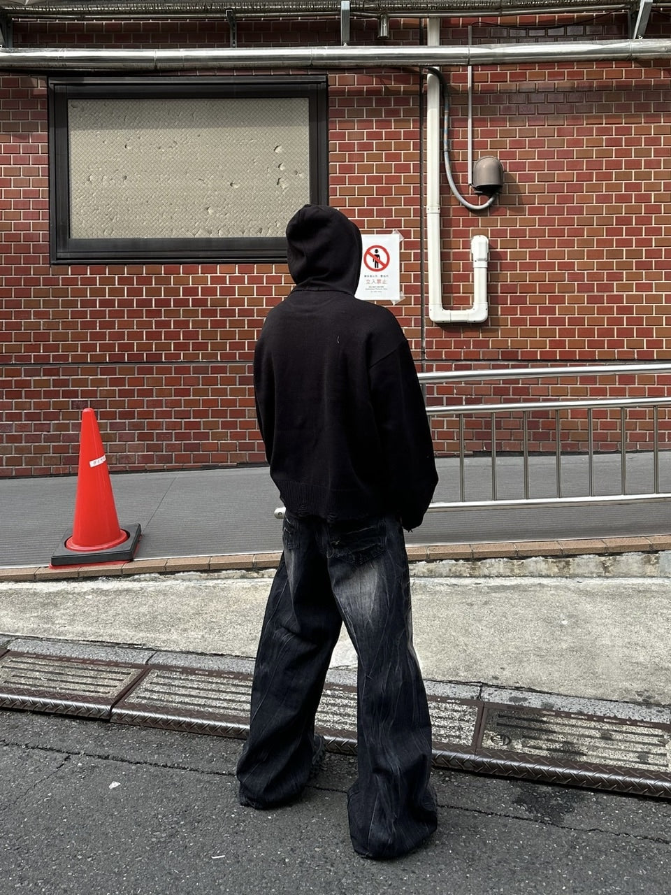 大阪店WEB限定受注制【Chikashitsu +】full zip up knit hoodie (3color)