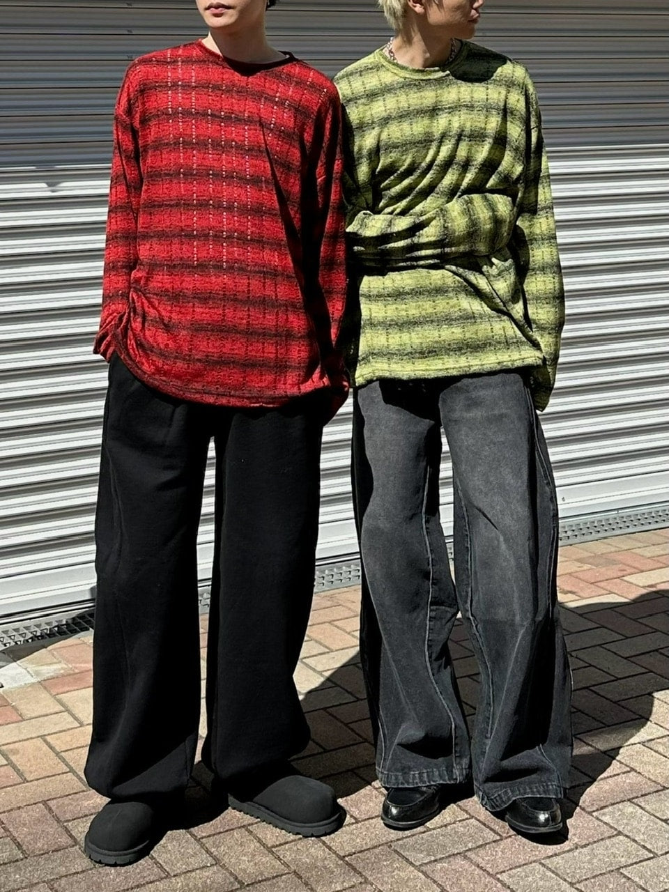 【Chikashitsu +】gradation border knit (5color) / 【チカシツプラス】グラデーションボーダー長袖ニット