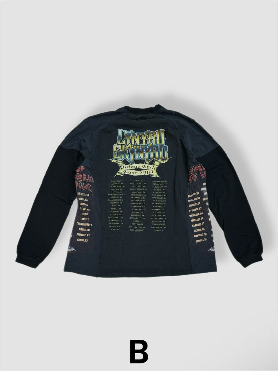 【Re +】cutting switch long sleeve (black)