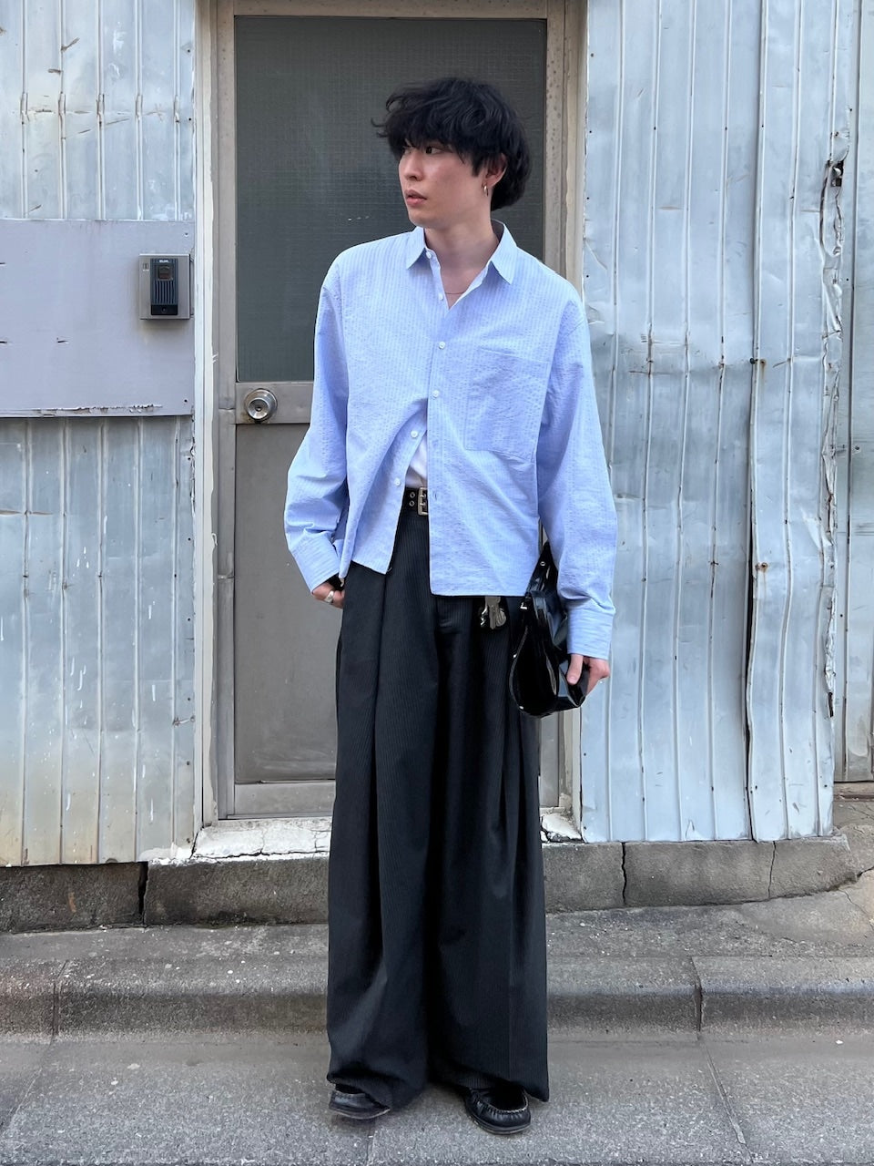 東京店WEB限定受注制【Chikashitsu +】PU Leather cross bag (4color)