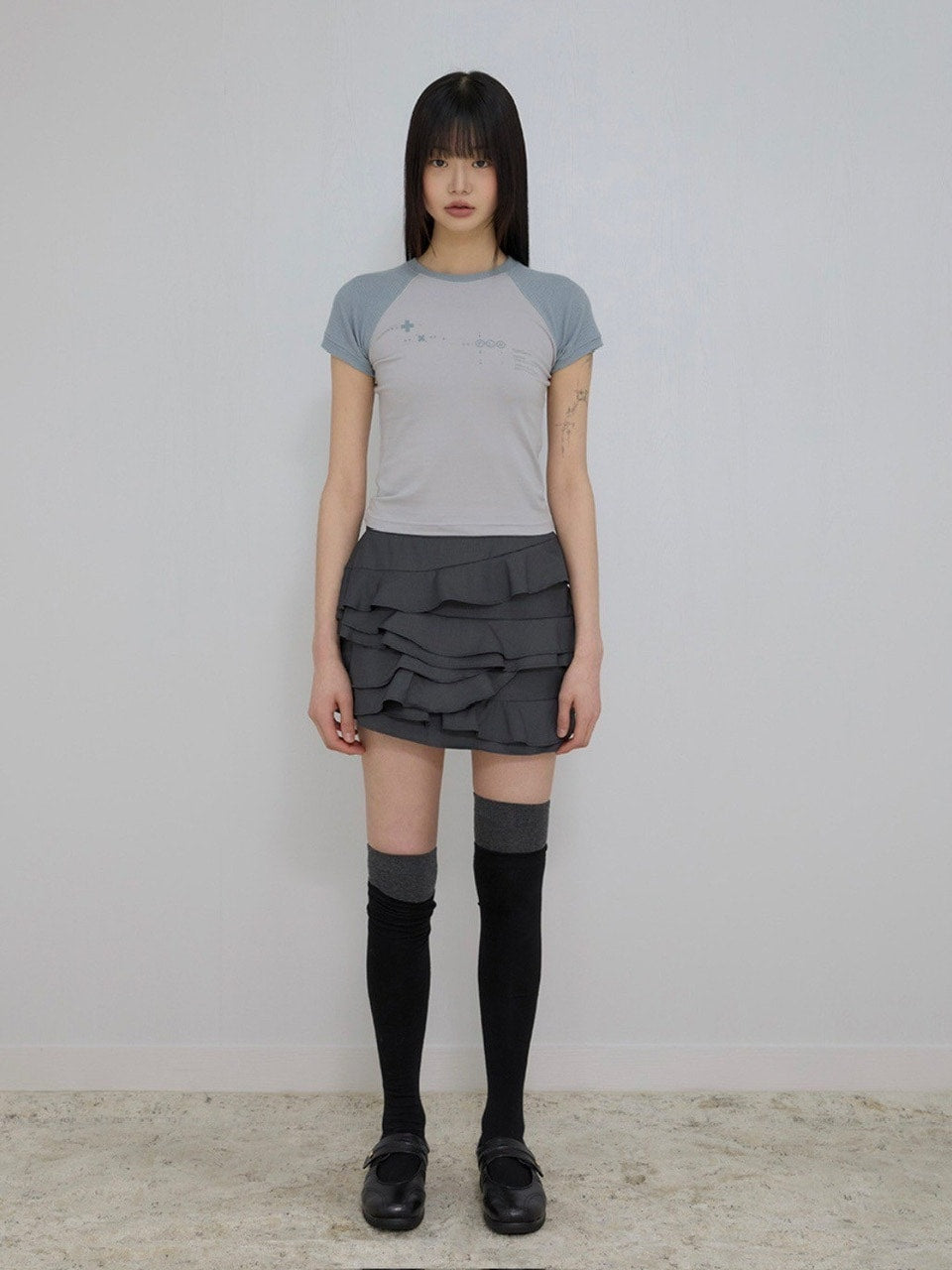 【FLAREUP】Muta Waffle Raglan T-Shirt