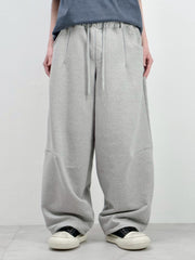 【Chikashitsu +】curved balloon sweat pants (2color)