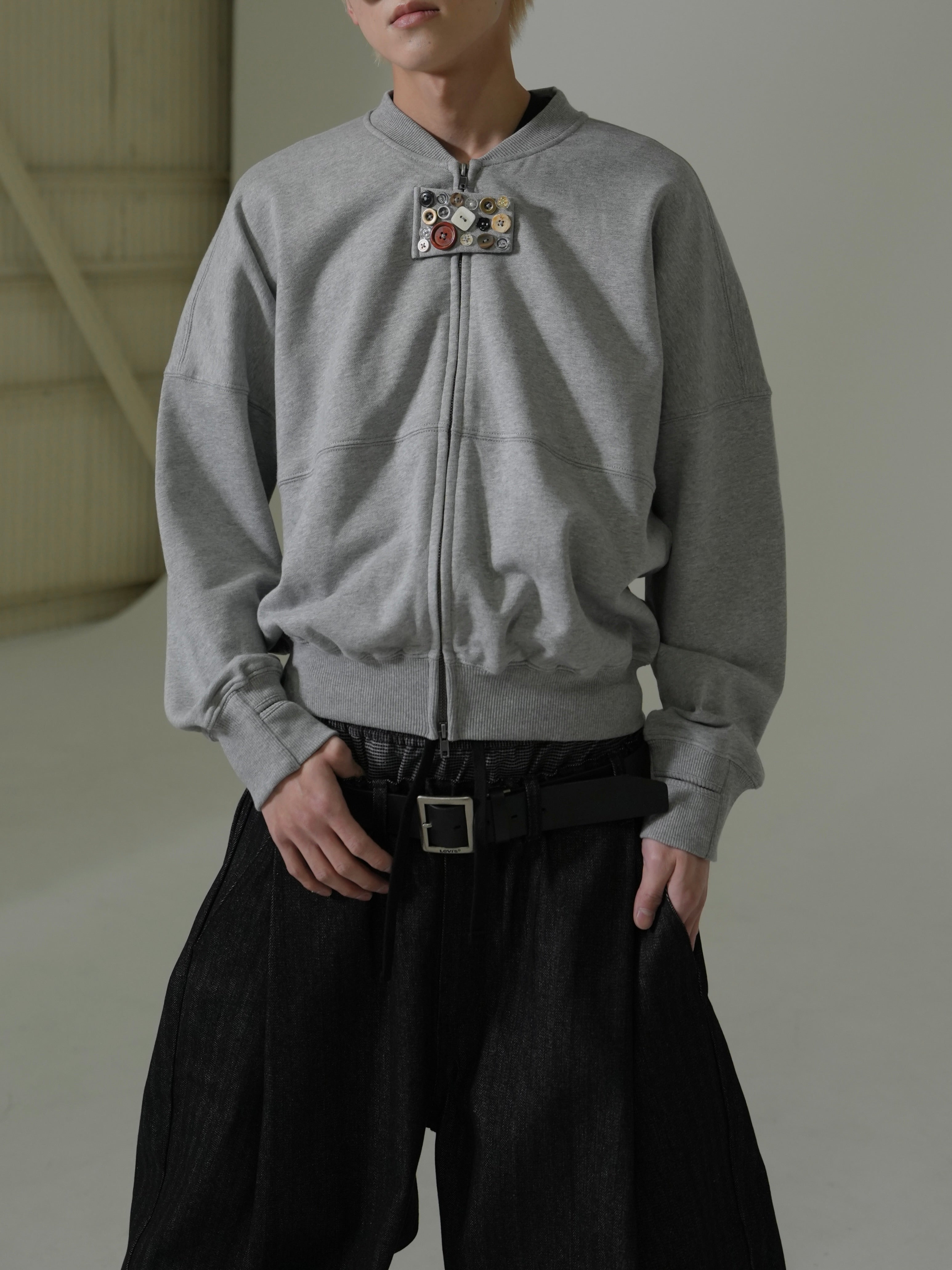 【Lee fi Ne】Multi Button Zip-Up Jacket