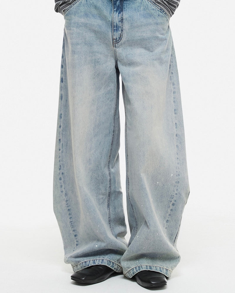 【DNSR】Painting Curved Denim Pants