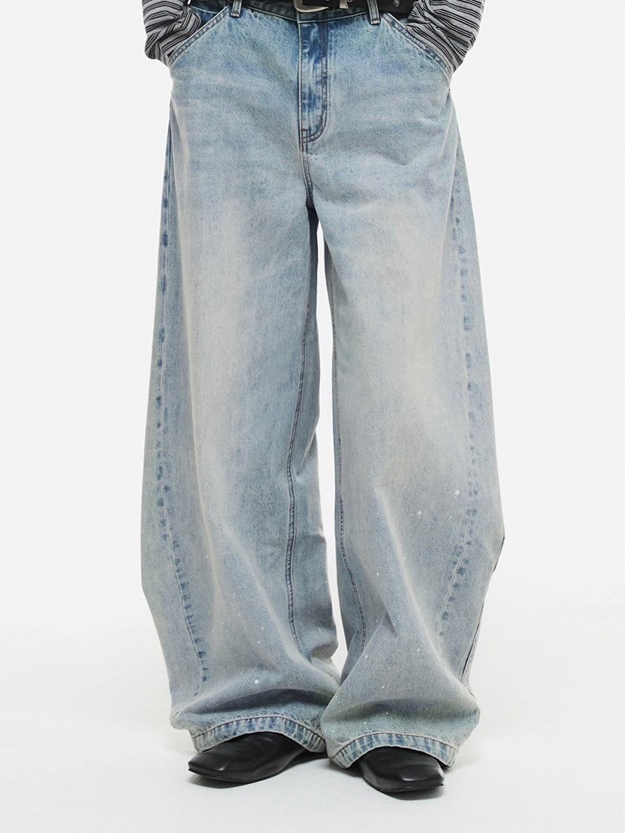 【DNSR】Painting Curved Denim Pants