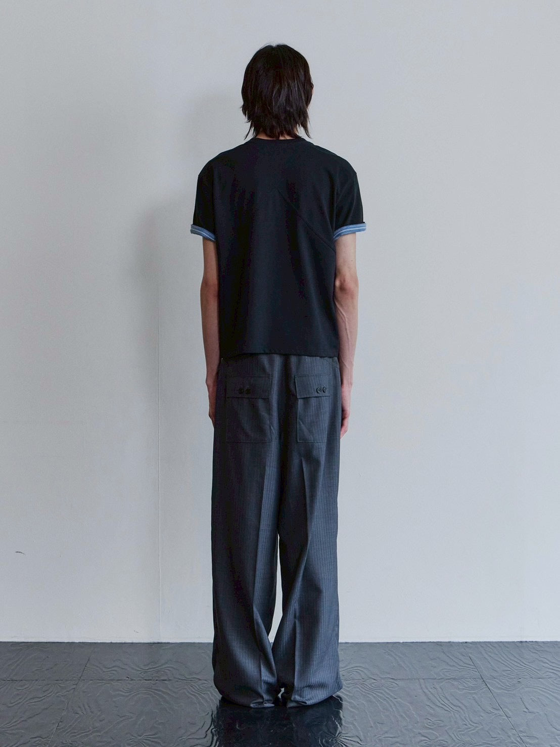 【Waviness】Stripe Layered T-shirts