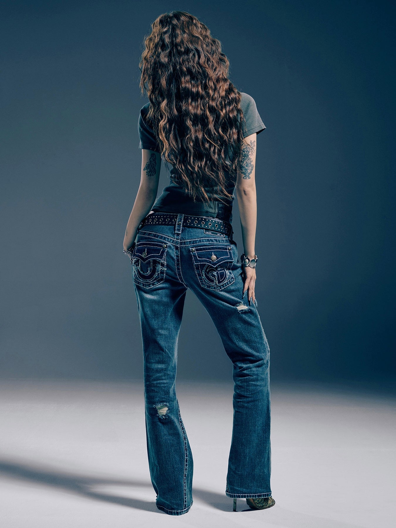 【NOMANUAL×TRUE RELIGION】NO RELIGION HENLEY BABY TEE