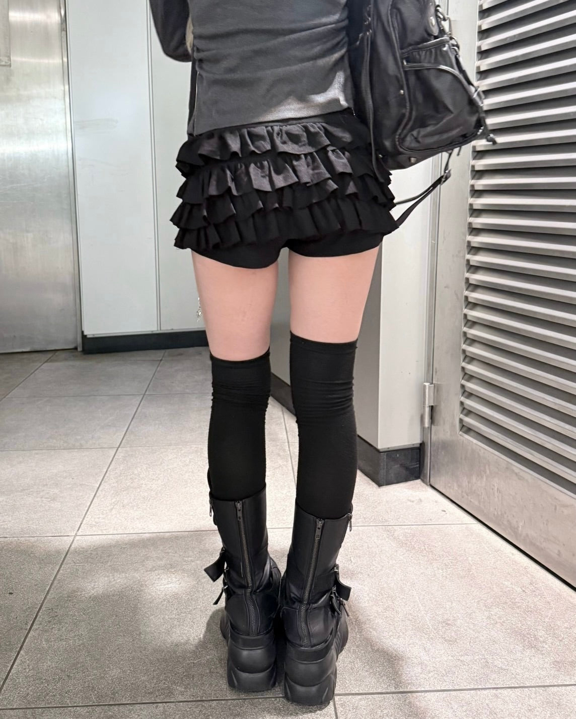 受注制【nmtc+】Tiered skirt pants (3color)
