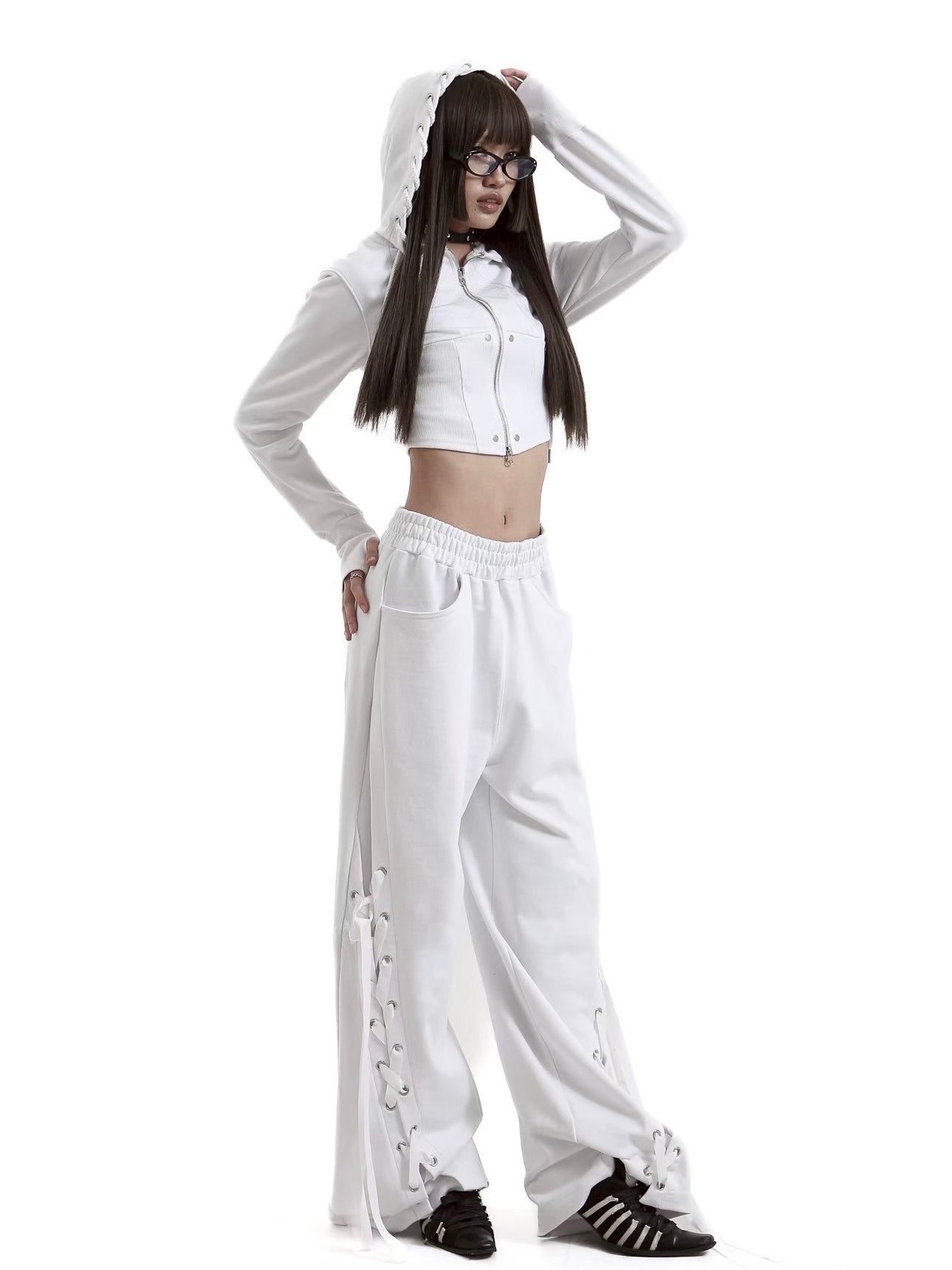【KAIYA】tie me up sweatpants