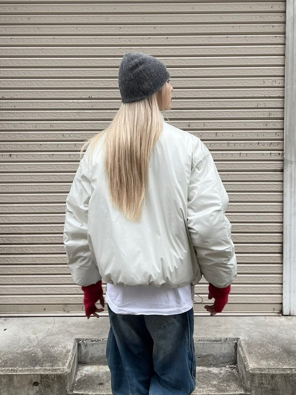 【Chikashitsu +】unisex padding blouson (4color) / 【チカシツプラス】ユニセックスパディングエムエーワン長袖ブルゾン