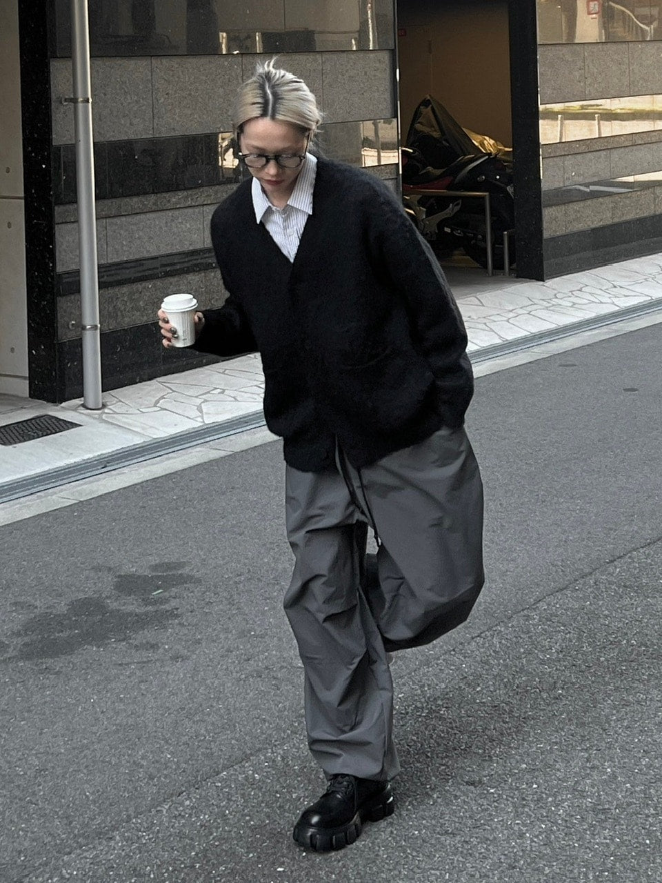 【Chikashitsu +】wool cardigan (4color)