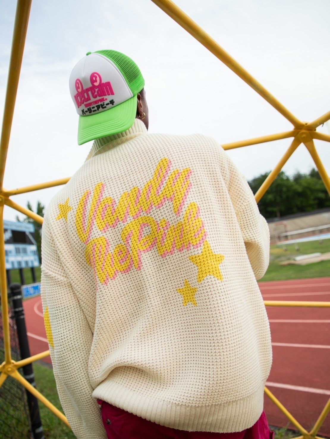 【VANDY THE PINK】STAR KNIT ZIP UP