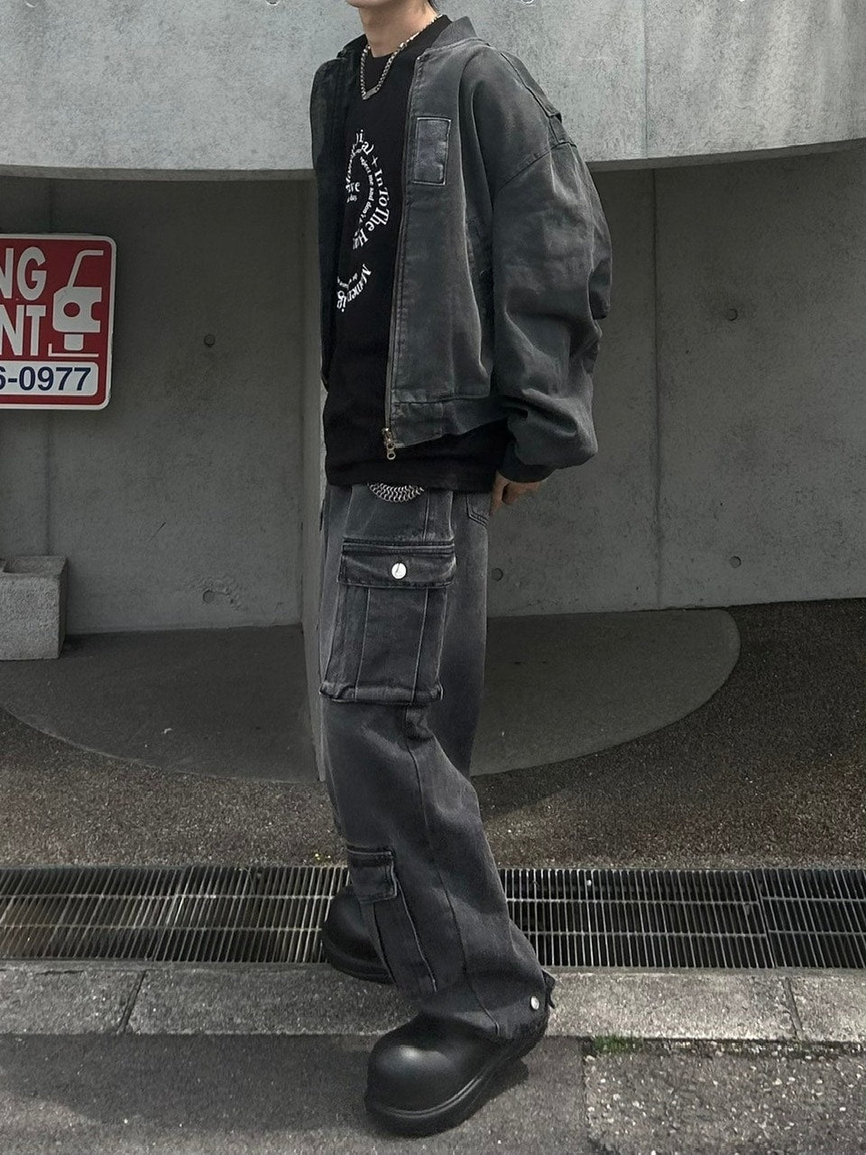 受注制【Chikashitsu +】logo graphic t-shirt 2 (3color) / 【チカシツプラス】グラフィックロゴプリント半袖Tシャツ