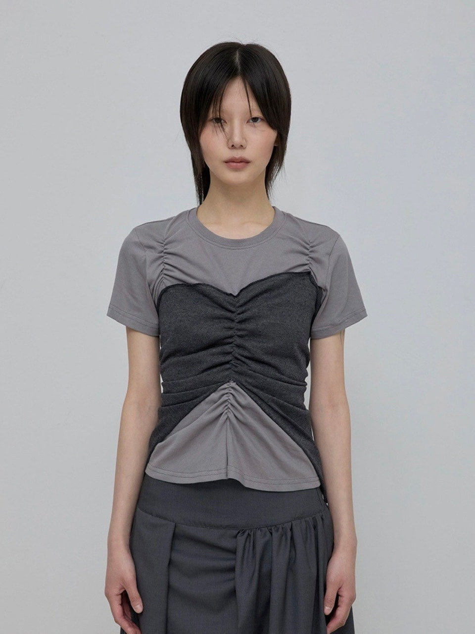 【FLAREUP】Bustier Layered T-Shirt