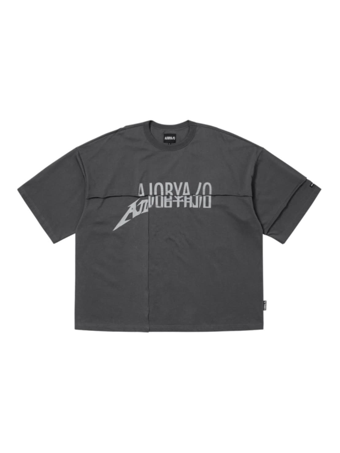 【AJOBYAJO】Tri Logo Mixed T-Shirt