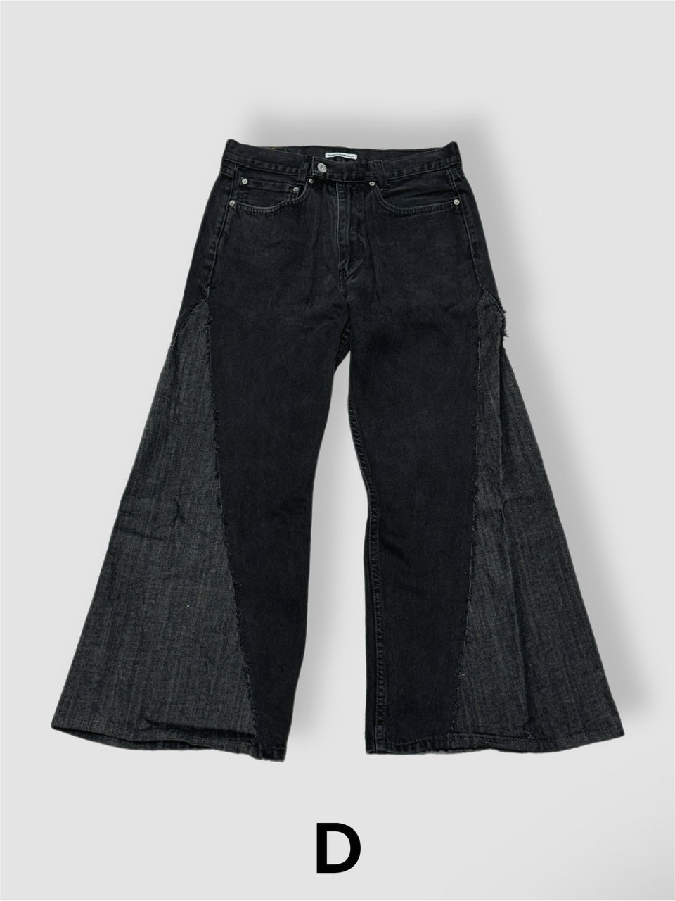 【Re +】newold docking flare denim pants (black)