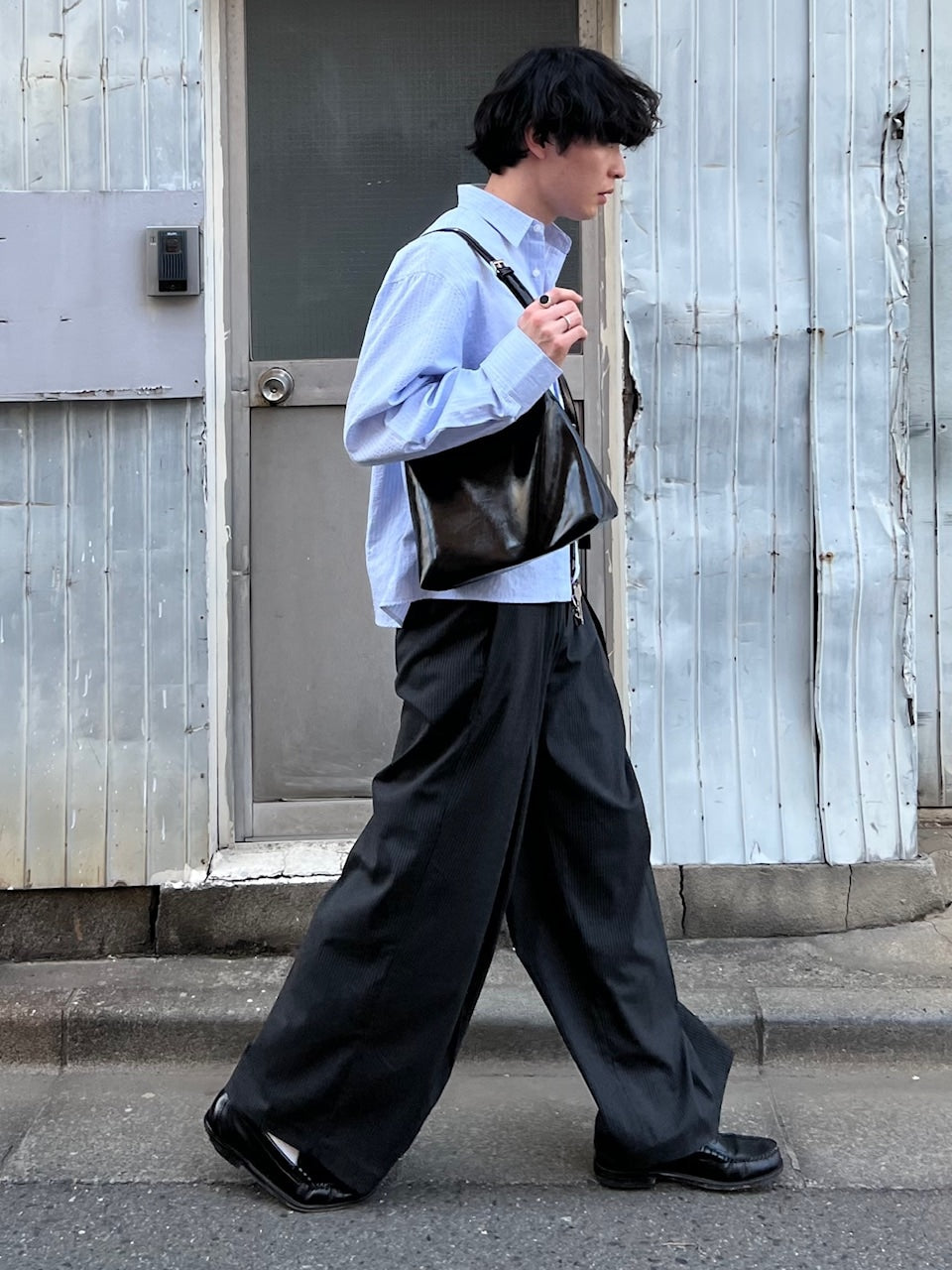 東京店WEB限定受注制【Chikashitsu +】PU Leather cross bag (4color)