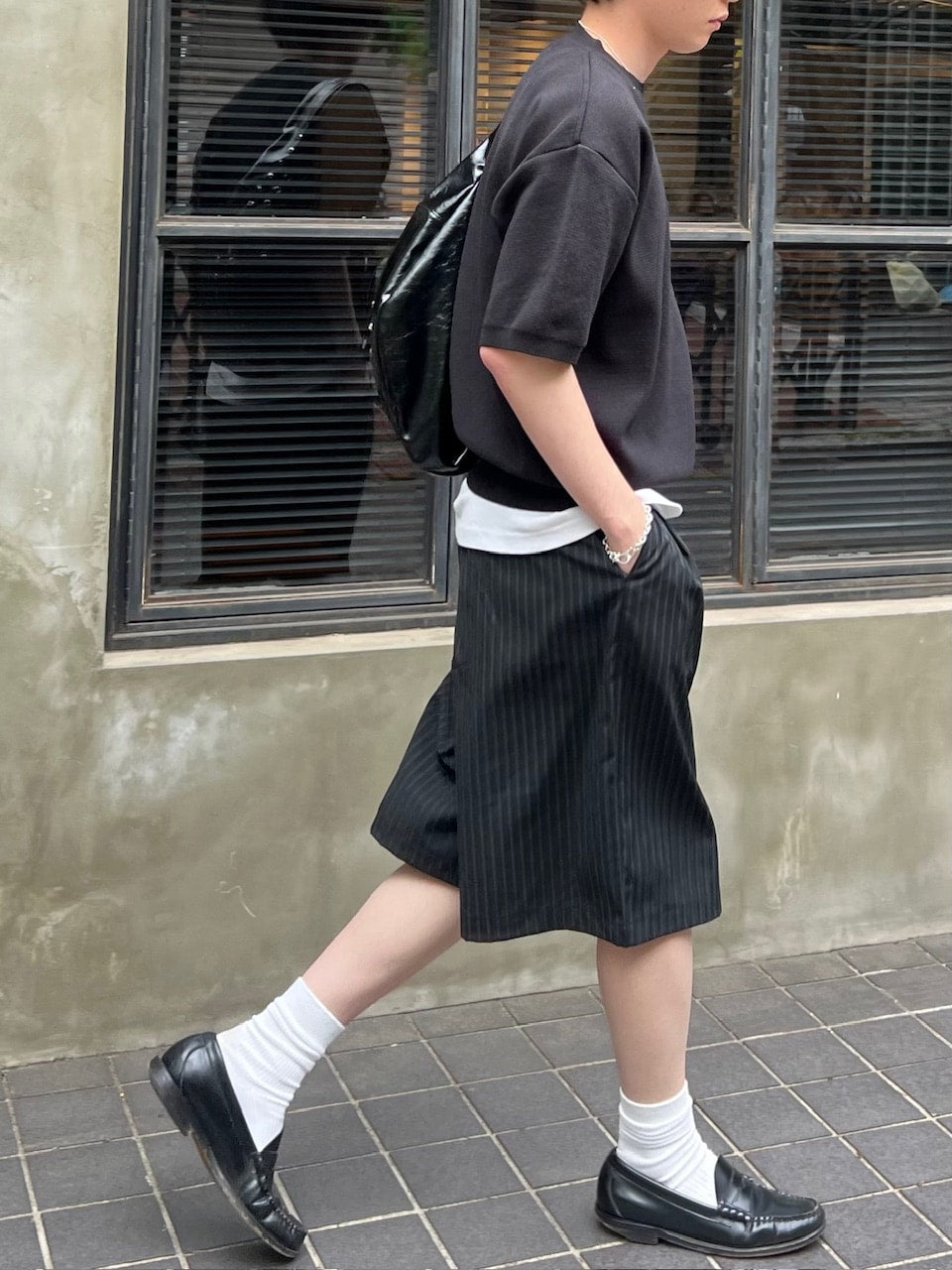 東京店WEB限定受注制【Chikashitsu +】crew neck cotton knit (3color)