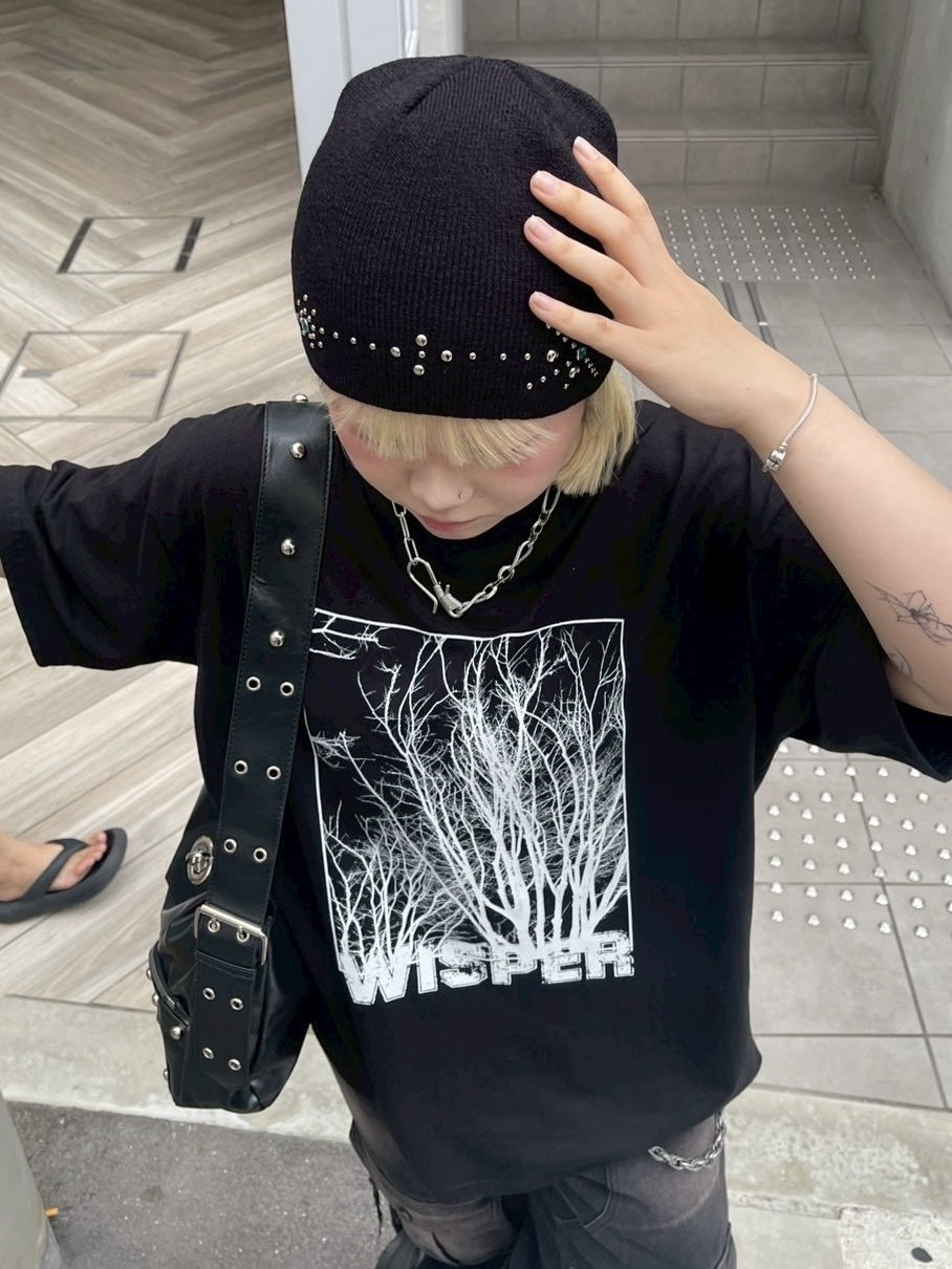 受注制【Chikashitsu +】mulch studs beanie (3color) / 【チカシツプラス】マルチスタッズニット帽子