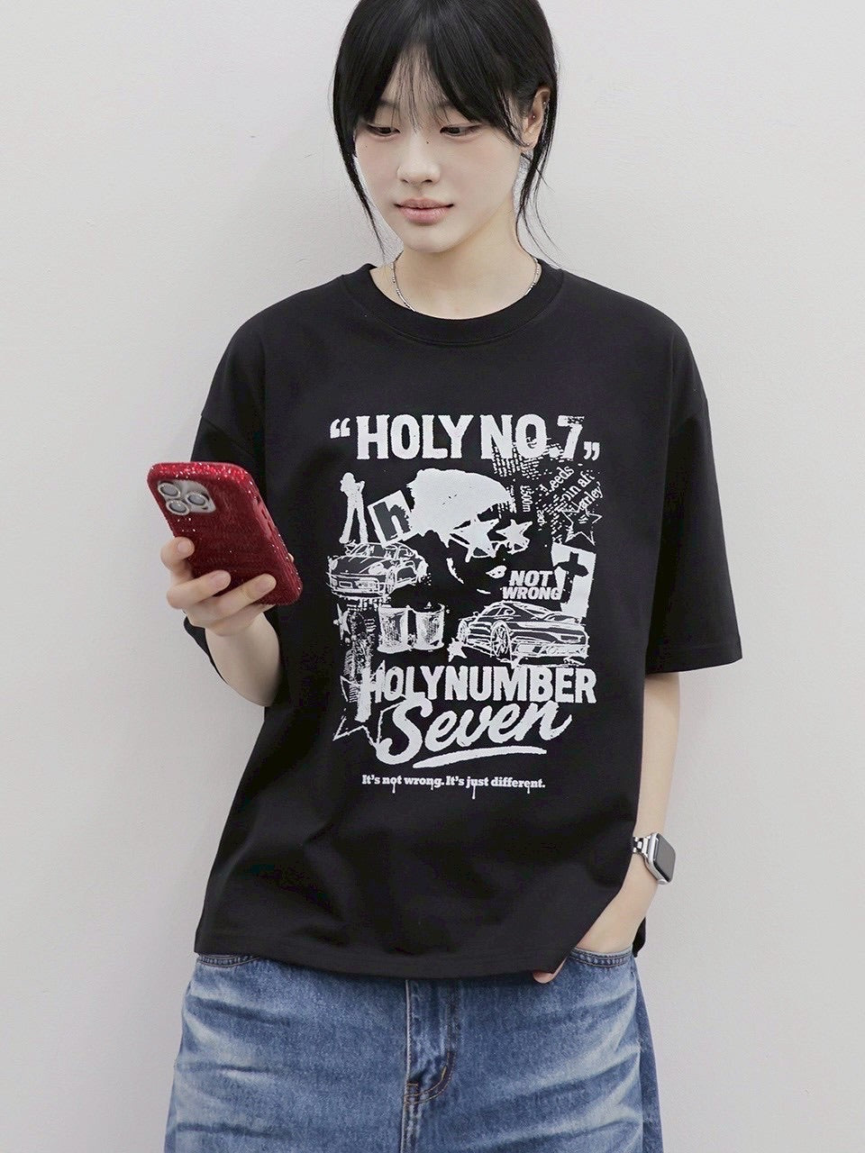 【HOLY NUMBER 7】Graphics Archive Short Sleeve T-Shirt 5 / 【ホーリーナンバー セブン】グラフィックアーカイブ半袖Tシャツ