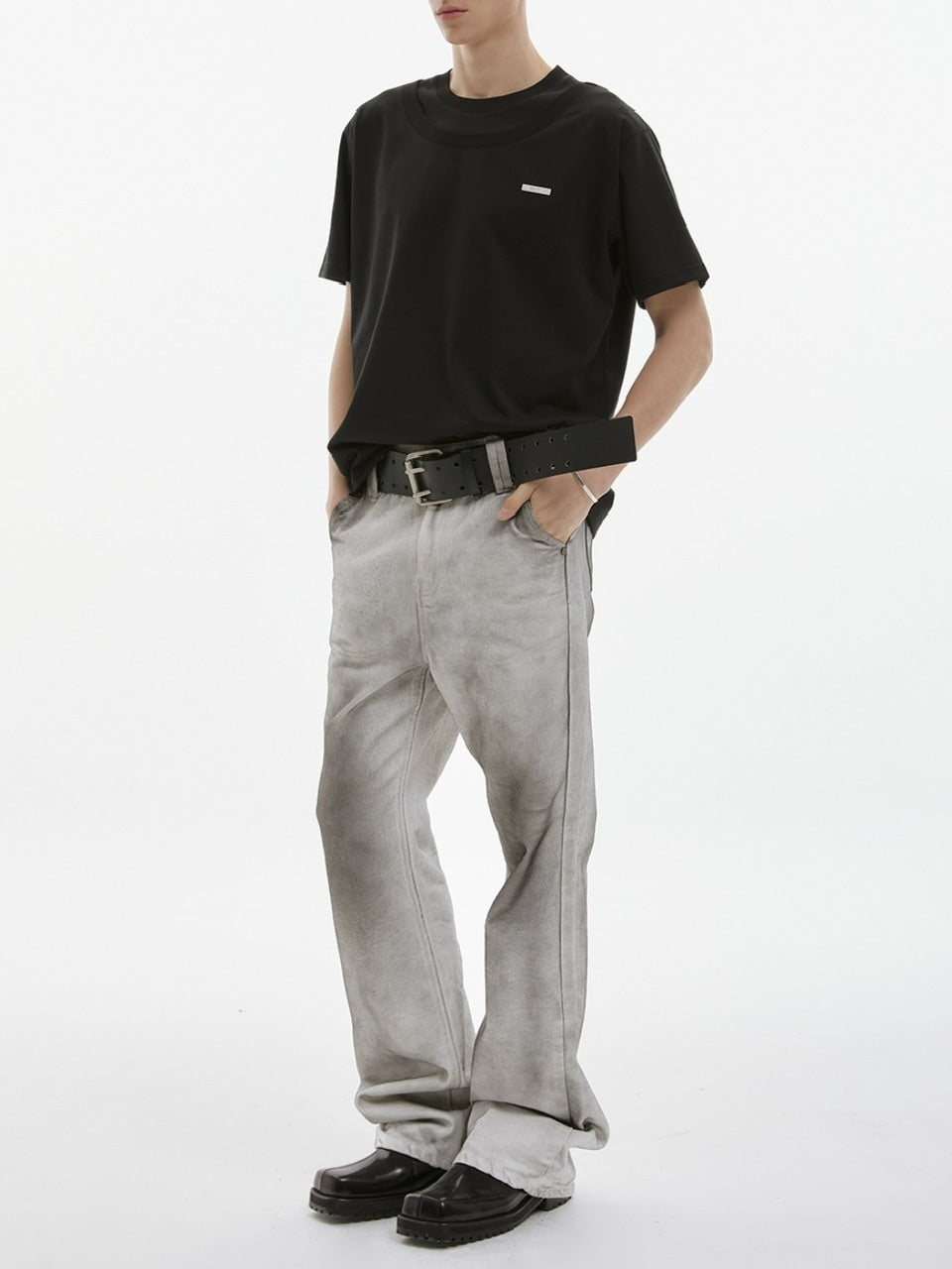 【ESC STUDIO】attractive bootcut jeans/ 【イーエスシーステュディオ】アトラクティブブーツカットデニムパンツ