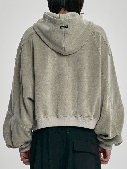 【AJOBYAJO】Corduroy Short Zip-Up Hoodie / 【アジョバイアジョ】コーデュロイショートジップアップパーカー