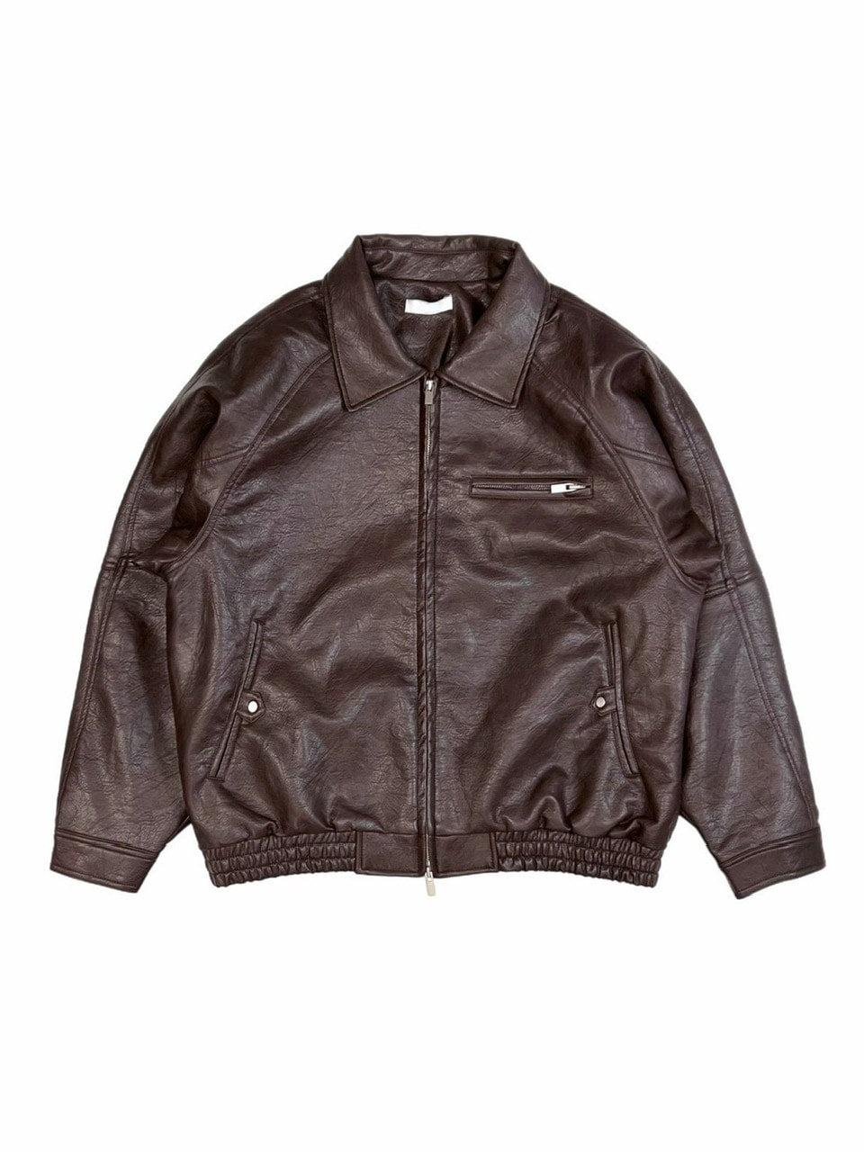 Chikashitsu +】bomber synthetic material jacket / 【チカシツプラス