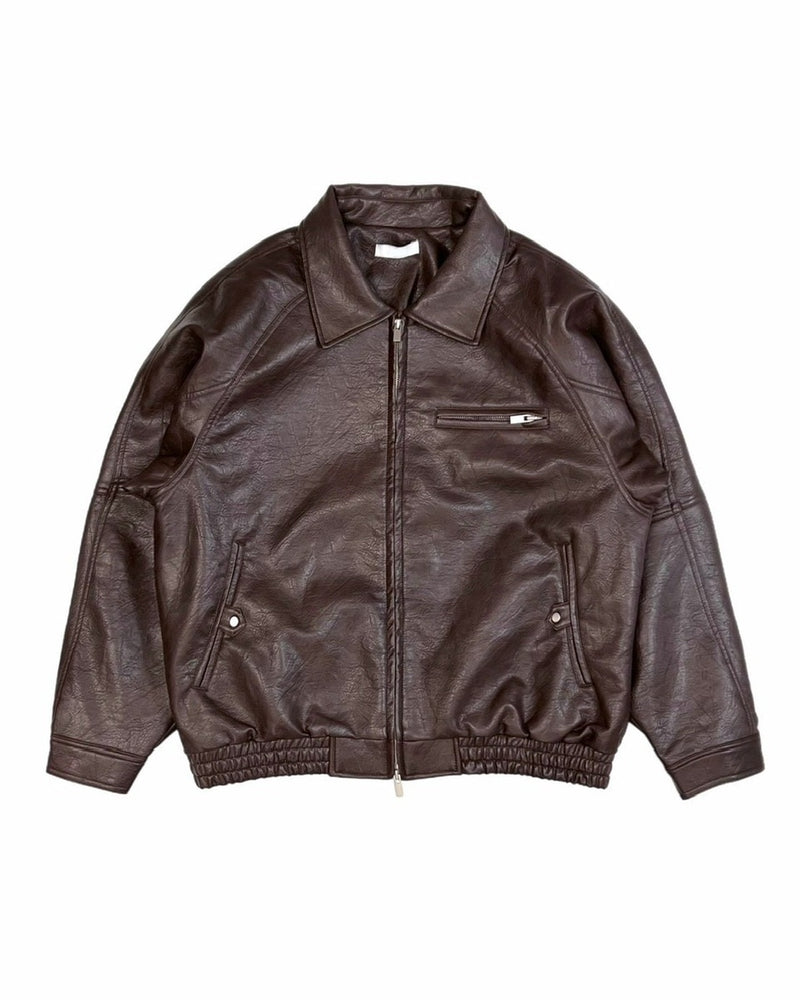 受注制【Chikashitsu +】bomber synthetic material jacket / 【チカシツプラス】ボンバーシンセティックマテリアルジャケット (2color)