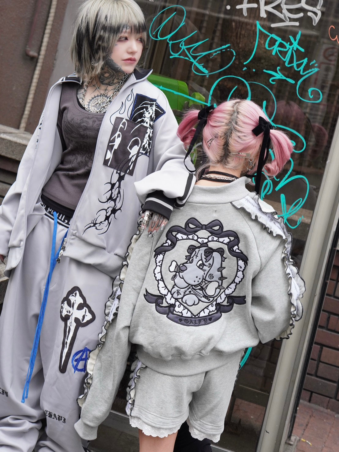 2/8 20:00発売 Pressing限定 【GALFY×kuua】コラボセットアップ (2color)