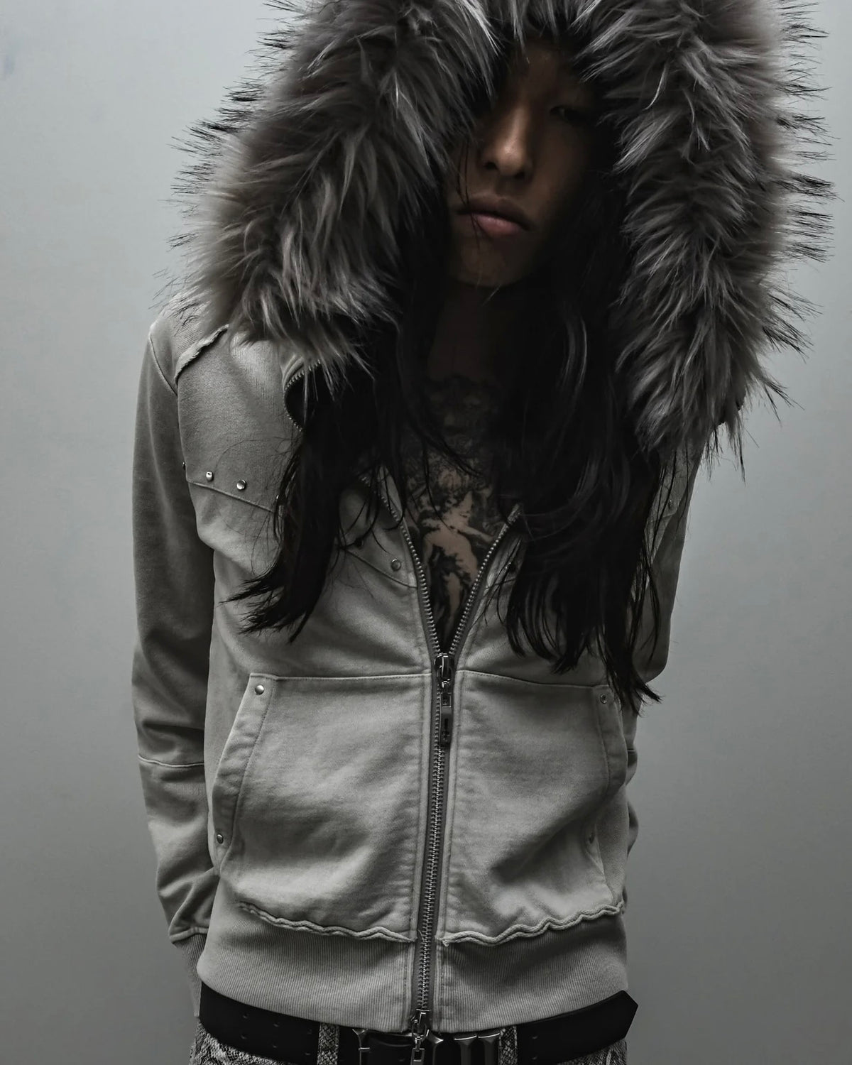 【TYPE SHADE】TYPE SAINT FUR HOODIE