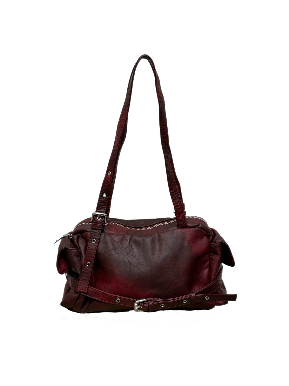 受注制【Chikashitsu +】vintage belt shoulder bag (2color 