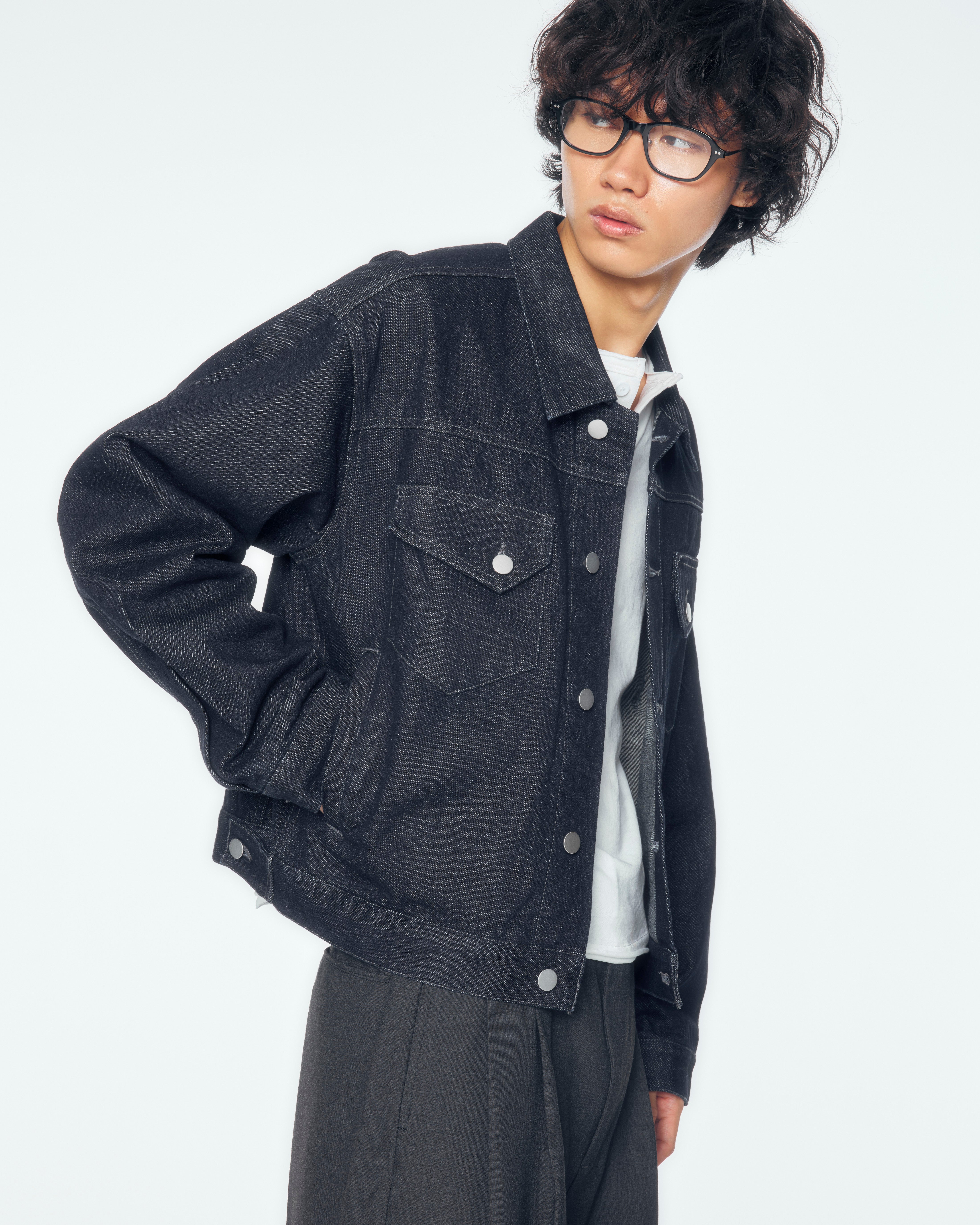 【CS】denim short jacket