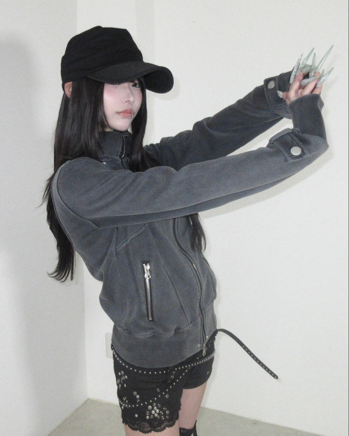 名古屋店WEB限定受注制【nmtc+】Rivet Panel Zip Jacket (2color)