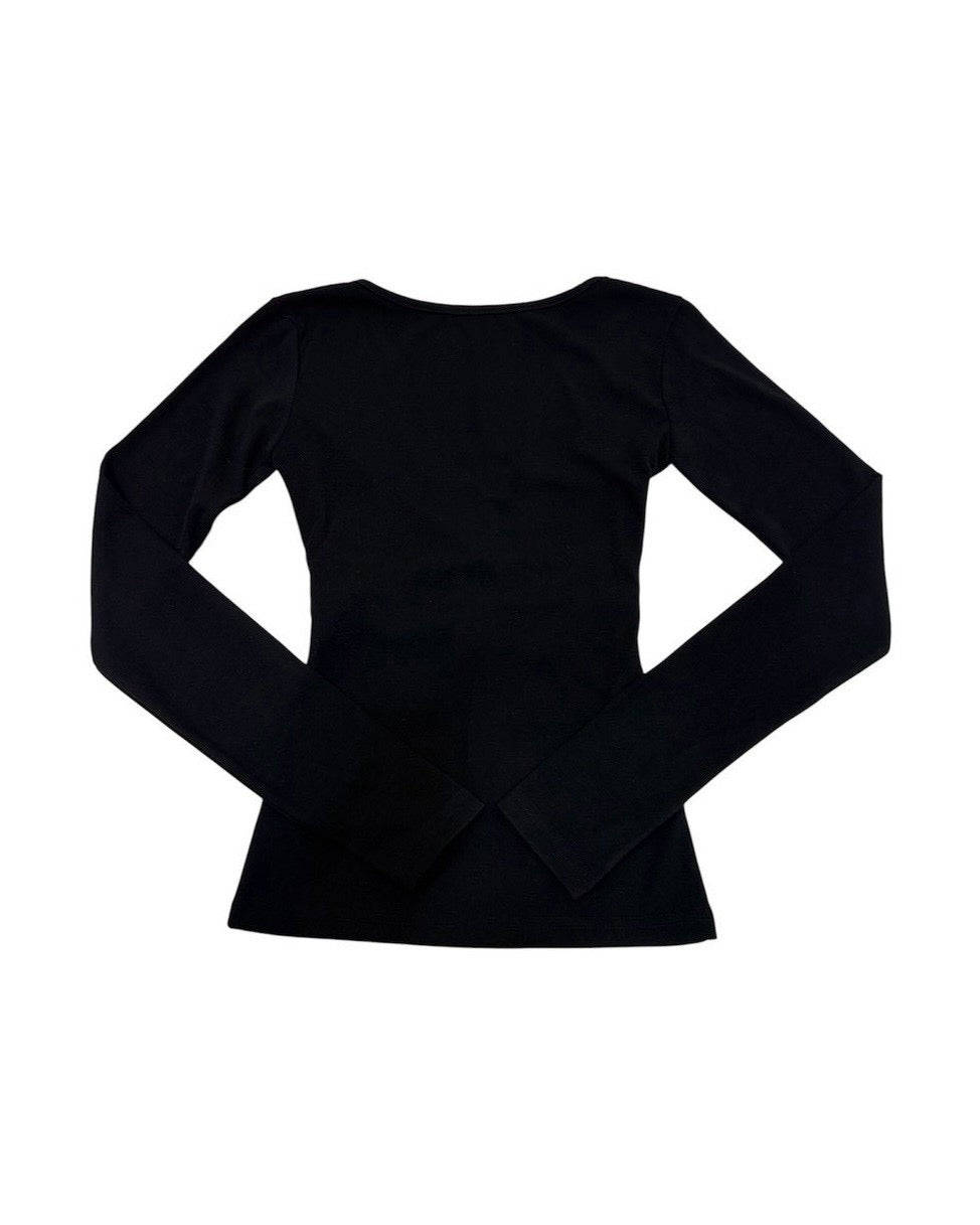 受注制【nmtc+】Belt Wrap Long Sleeve Top (2color)