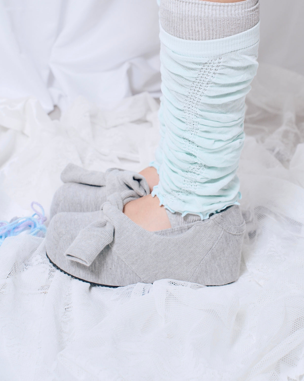 9/18 20:00 発売 国際配送【Nerd out XU】Sweat Ribbon Mary Jane