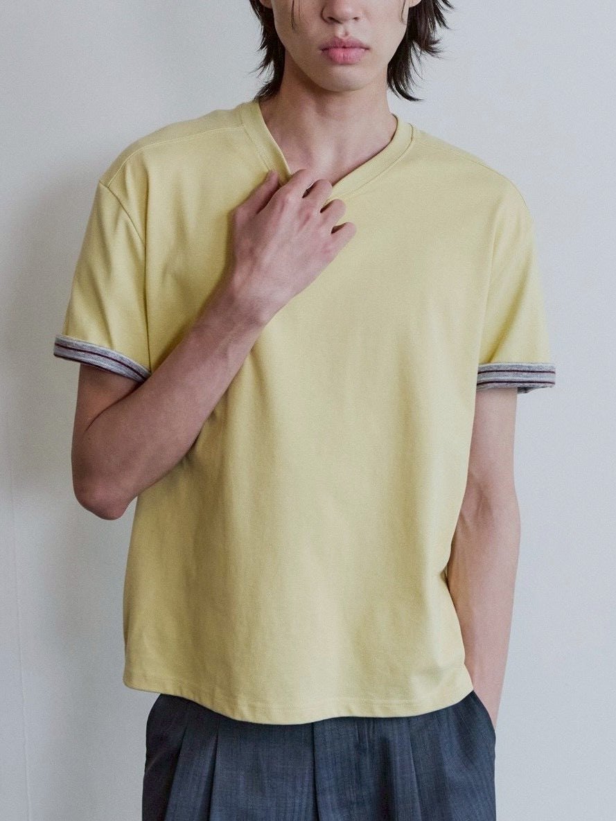 【Waviness】Stripe Layered T-shirts