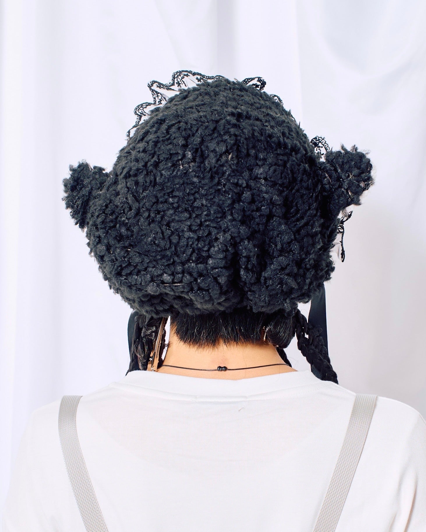 9/18 20:00 発売 国際配送【Nerd out XU】lace sheep bonnet