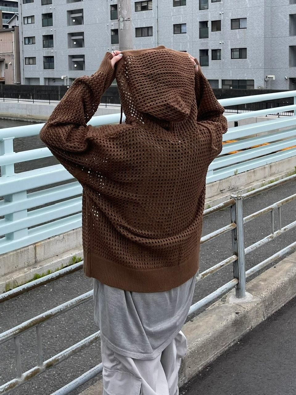 受注制【Chikashitsu +】mesh zip hoodie (5color) / 【チカシツプラス】メッシュ長袖ジップパーカー