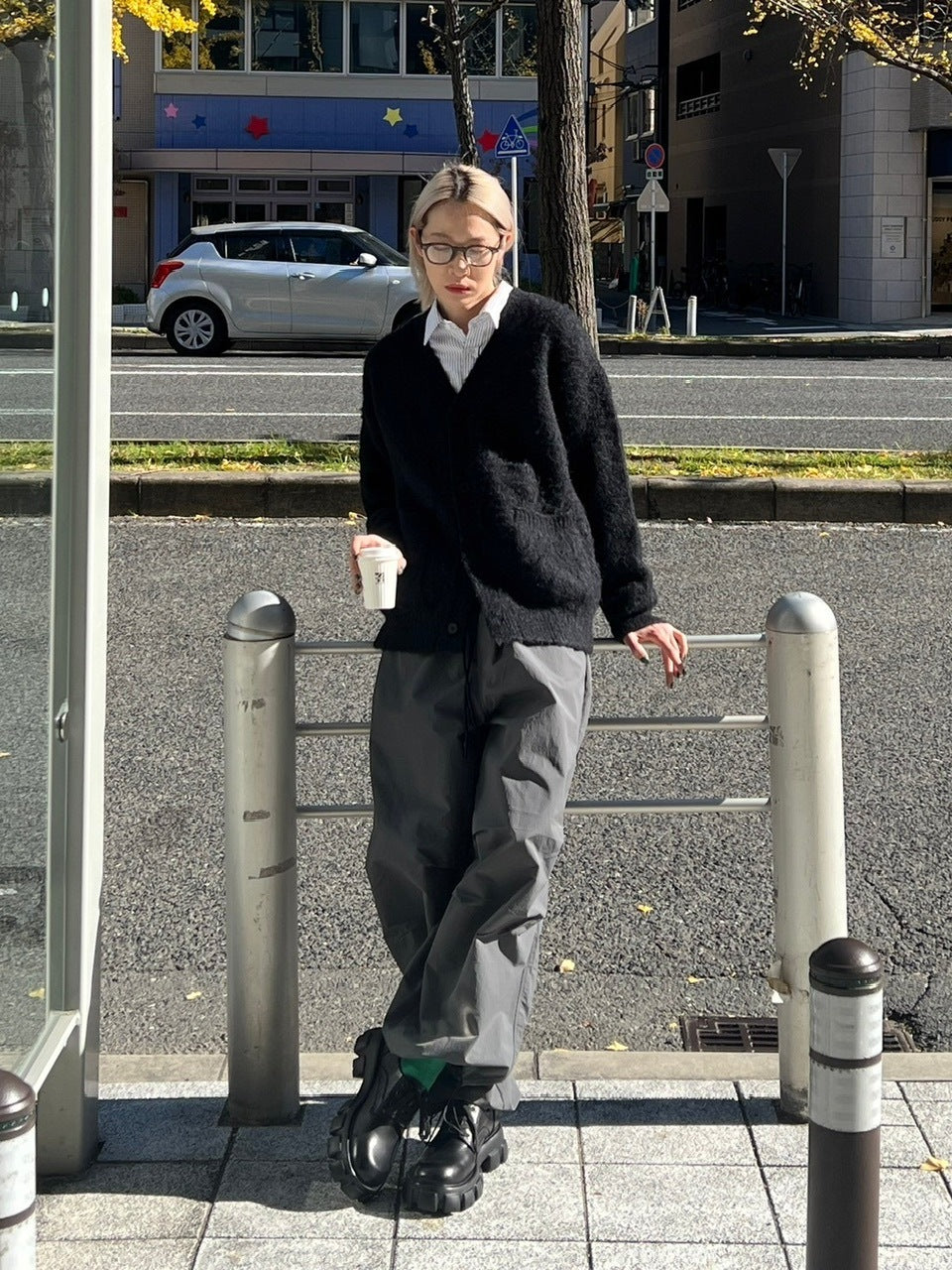 【Chikashitsu +】wool cardigan (4color)