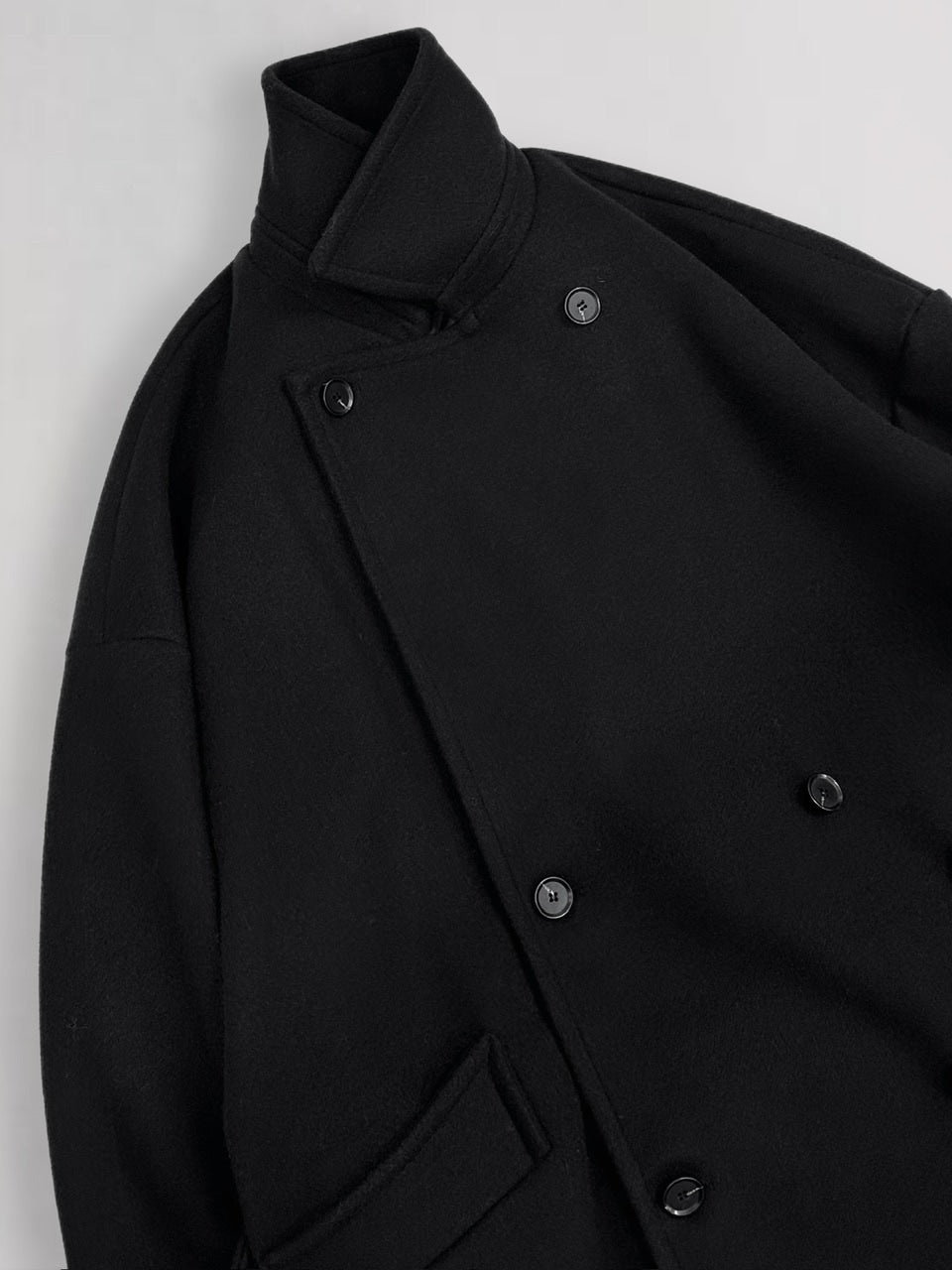 大阪店WEB限定【Chikashitsu +】oversized wool double coat (2color)