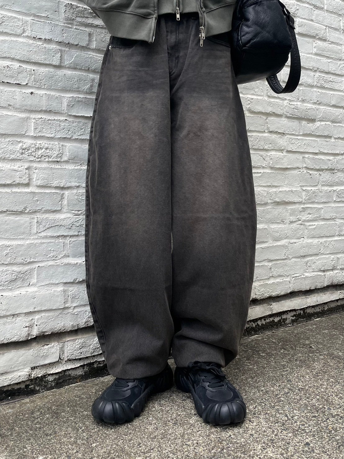 受注制【Chikashitsu +】super buggy denim pants (3color) / 【チカシツプラス】スーパーバギーデニムパンツ