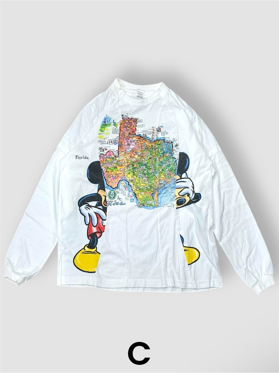 【Re +】cutting switch long sleeve (white)