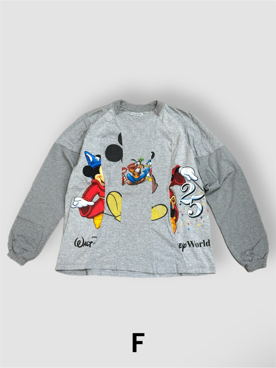 【Re +】cutting switch long sleeve (gray)