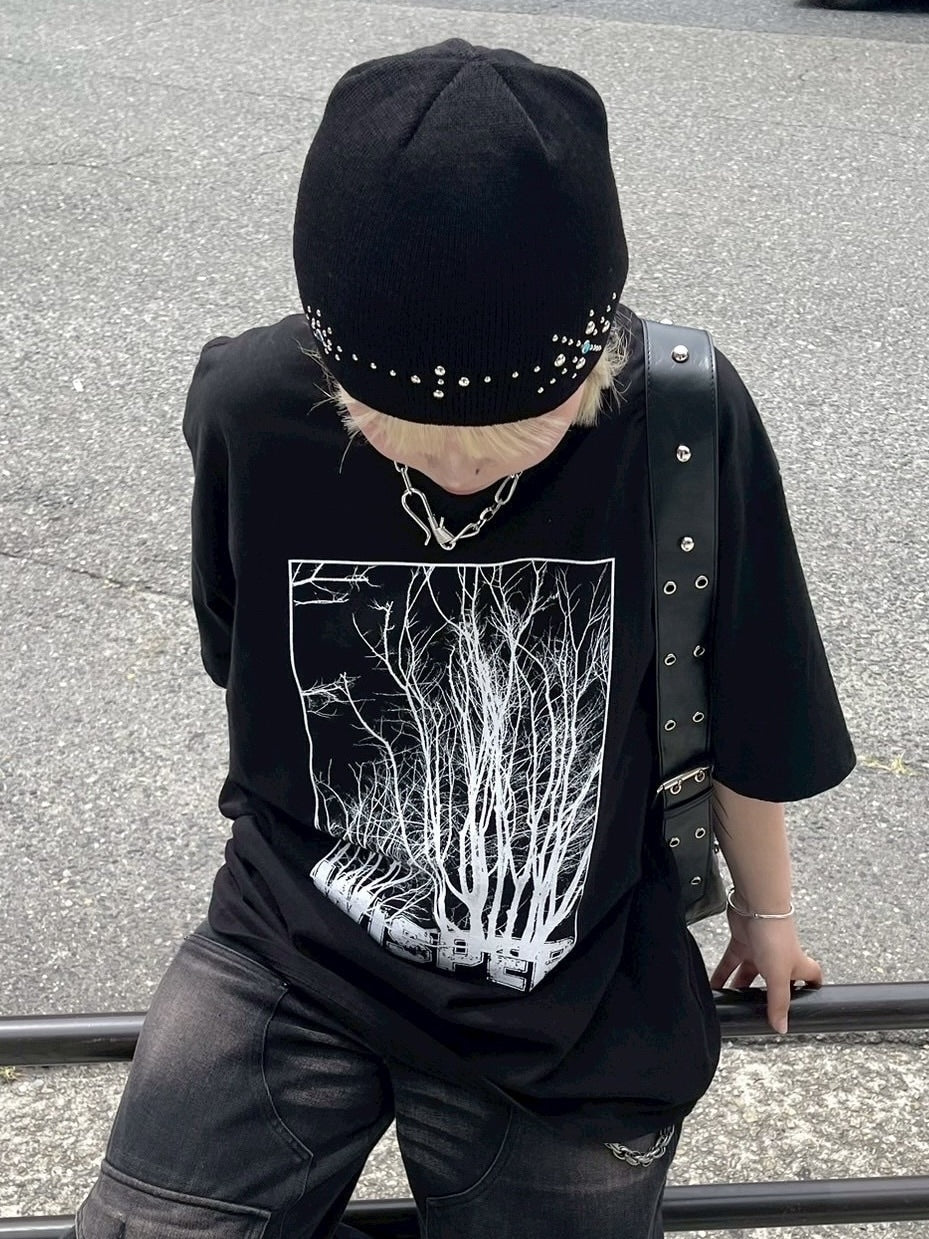 受注制【Chikashitsu +】mulch studs beanie (3color) / 【チカシツプラス】マルチスタッズニット帽子