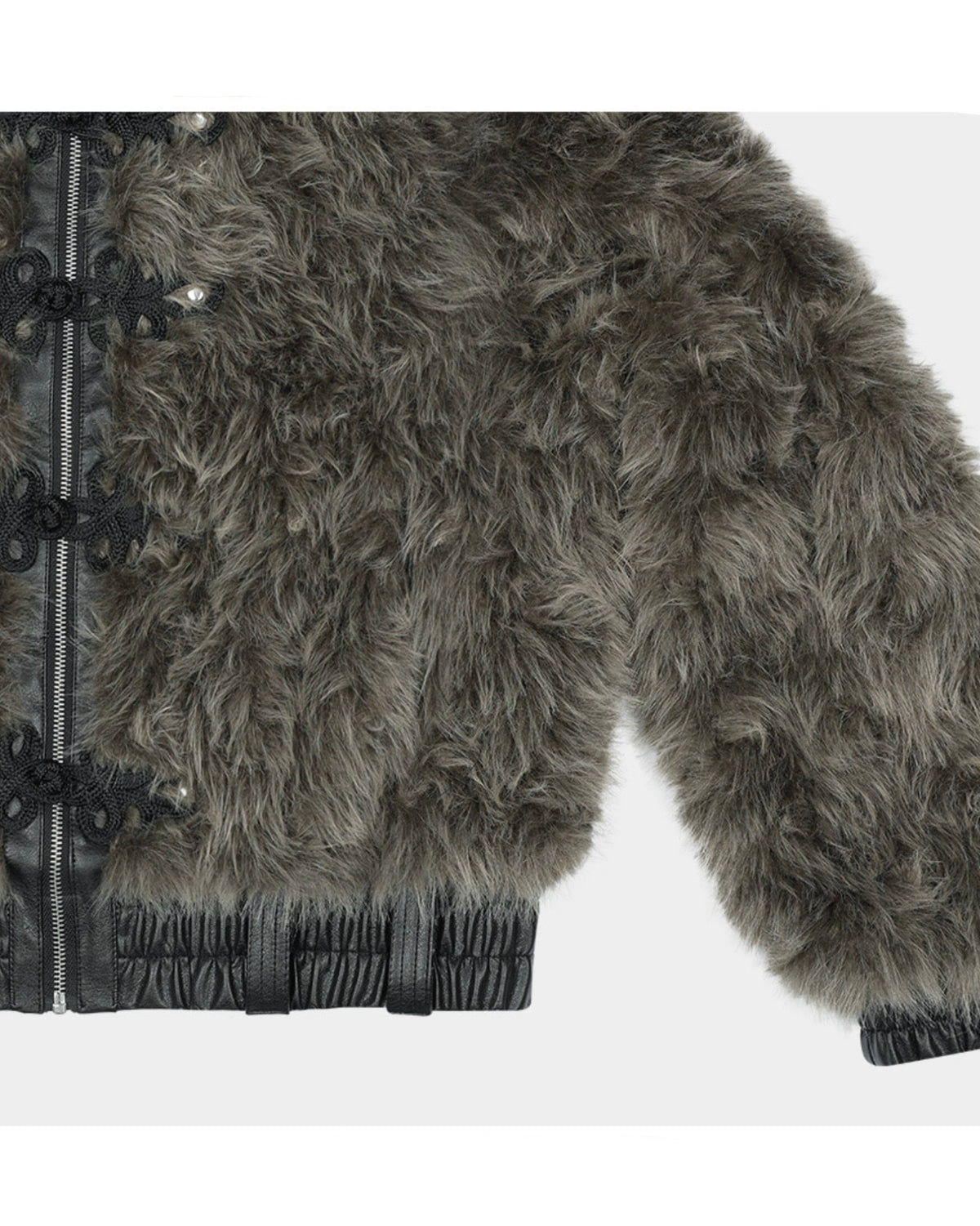 【FANCY CLUB】TOGGLE LEATHER FUR JACKET