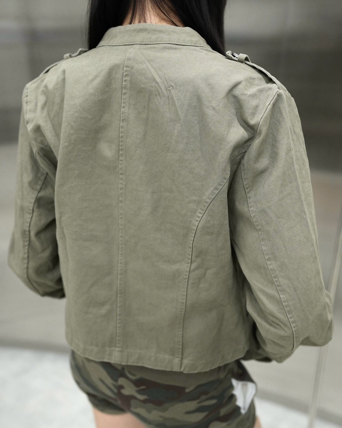 受注制【Never mind the XU】Napoleon grunge denim jacket (2color)