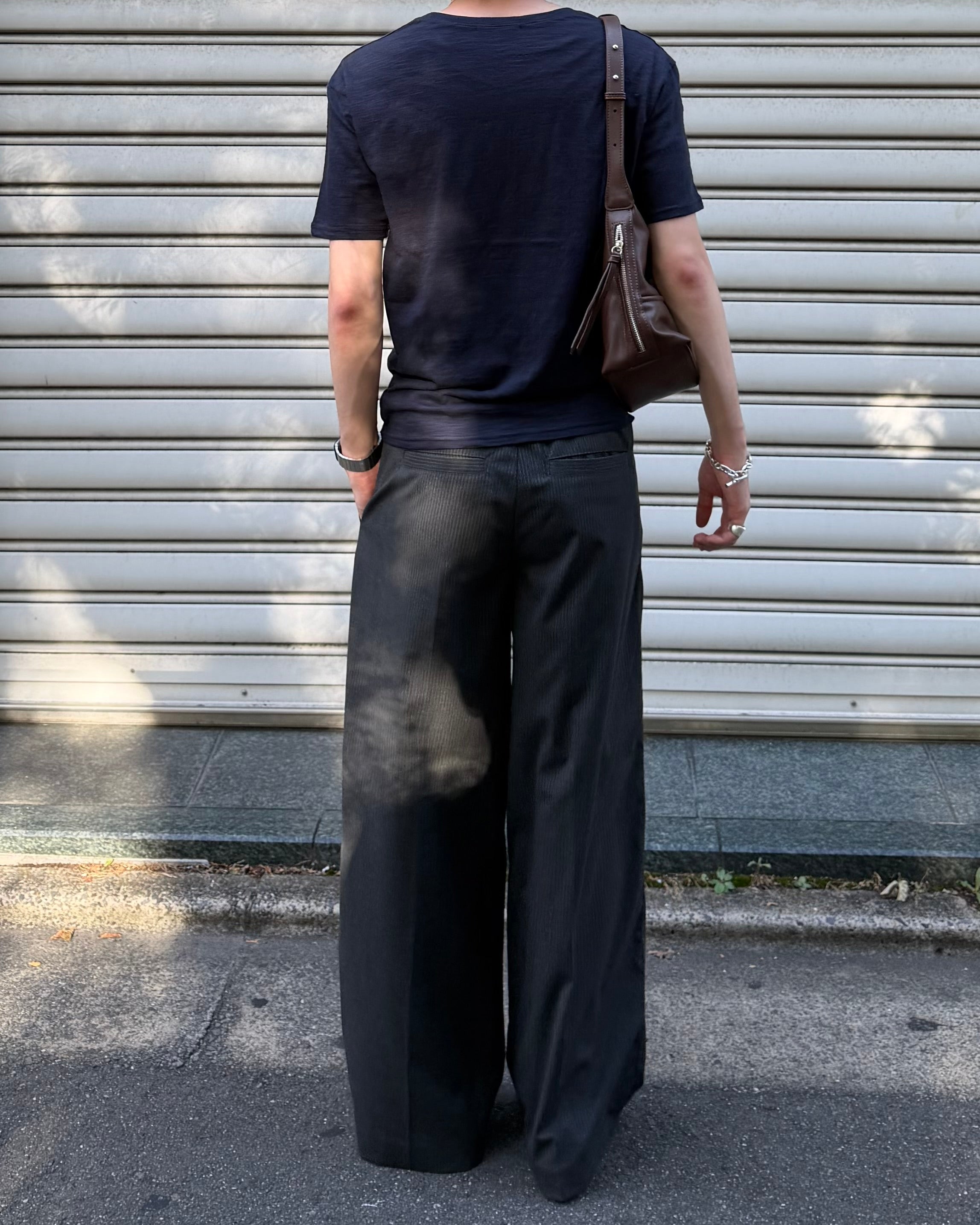 東京店WEB限定受注制【Chikashitsu +】slub v-neck tee (3color)